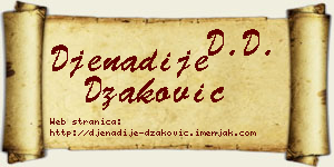 Đenadije Džaković vizit kartica